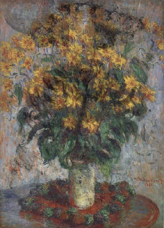 Claude Monet Jerusalem Artichoke Flowers oil painting image